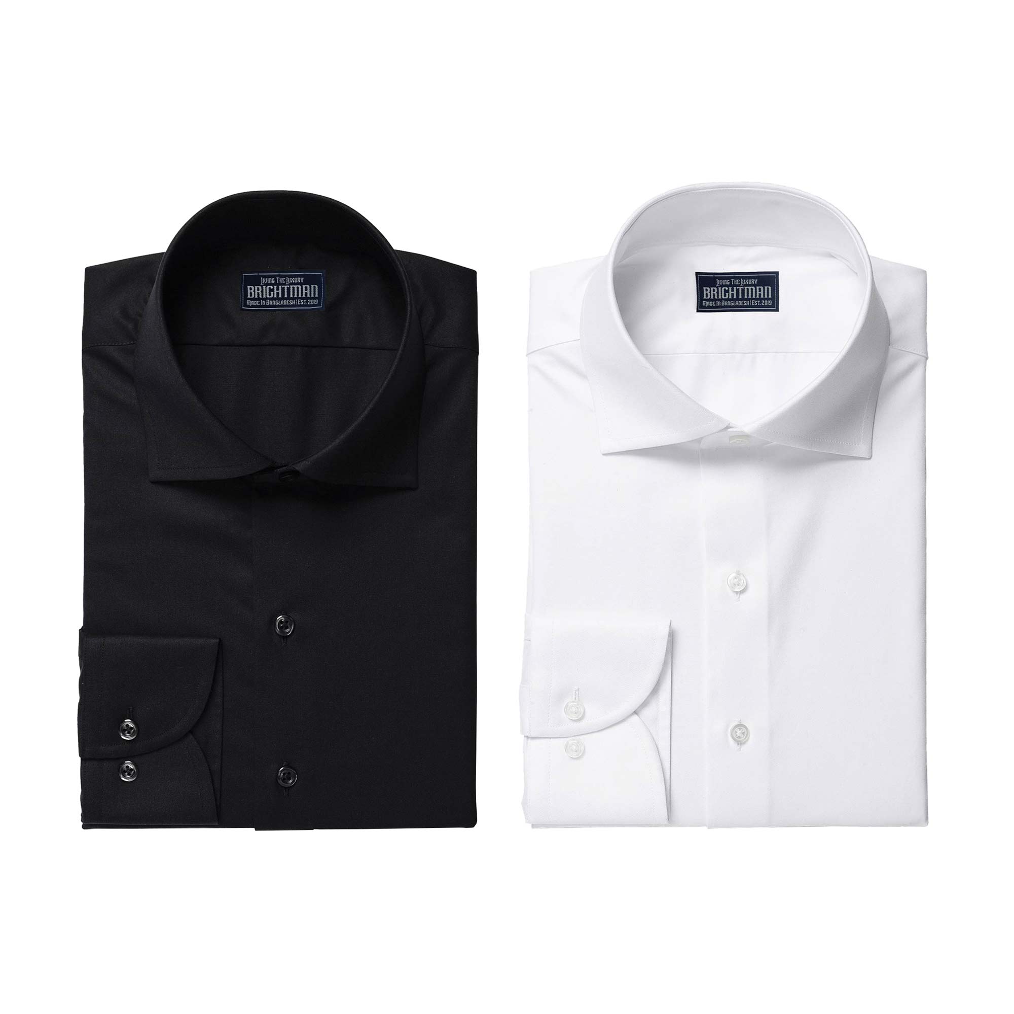 Solid white shirt & black shirt combo